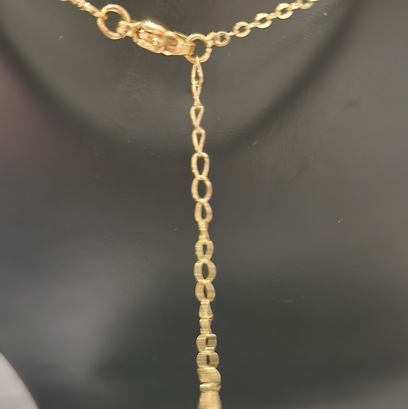 Natural Green Gemstone Butterfly necklace - Picture 9 of 11